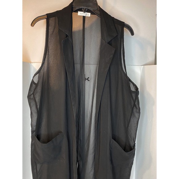 Ladies long Chiffon Jacket Special Occasion Evening Party Sheer Size S/M - Picture 2 of 13